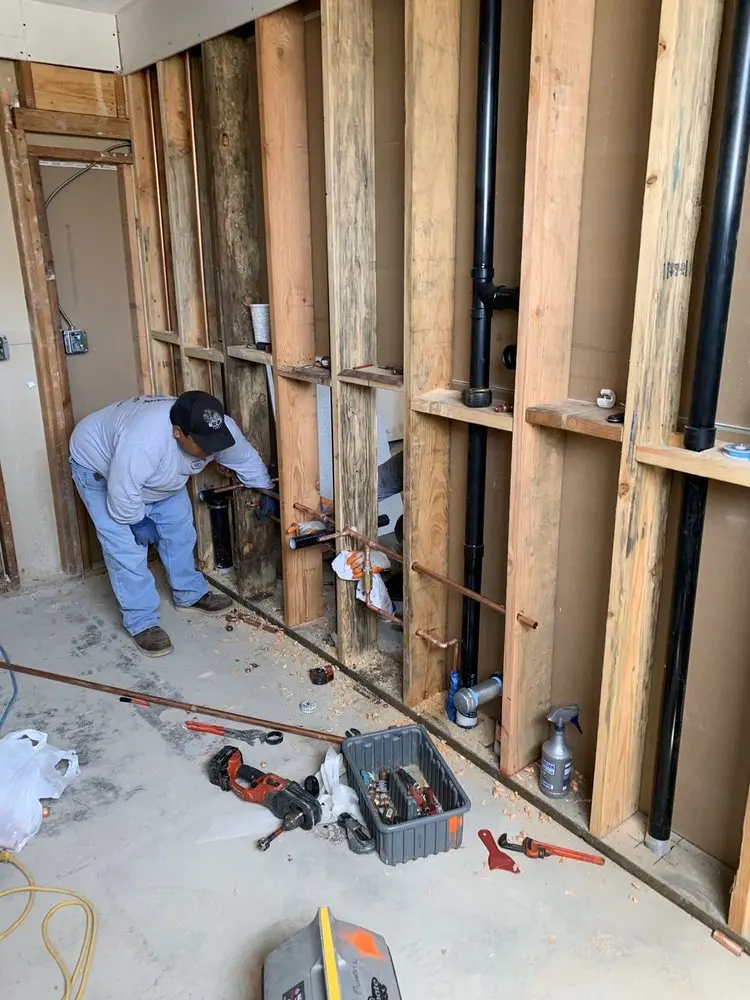 Commercial rough-in plumbing for Gas Line Repair in Vernon